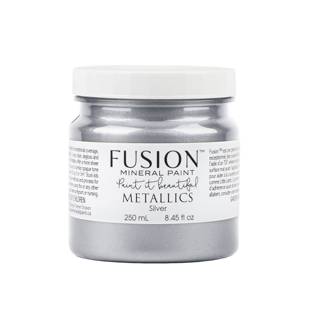 Fusion Mineral Paint Metallics - Silver 250ml