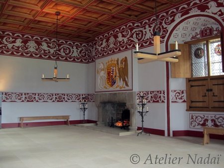 Stirling Castle, painted ceiling, painted mural, peinture murale, plafond peint\\n\\n13/07/2015 20:56